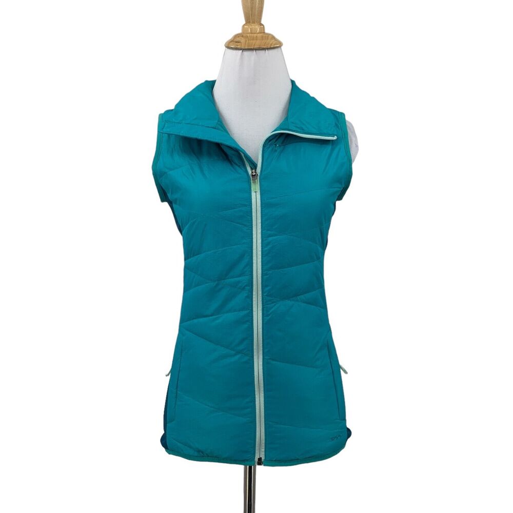 The North Face Hyline Puffer Vest Women XS Full Zip Hybrid Goose Down 600 Jacket